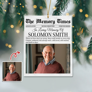 Custom Photo In Loving Memory Memorial Acrylic Ornament Christmas Gift HO82 894738