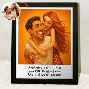 Caricature Wall Art For Funny Couples Picture Frame LM32 895097
