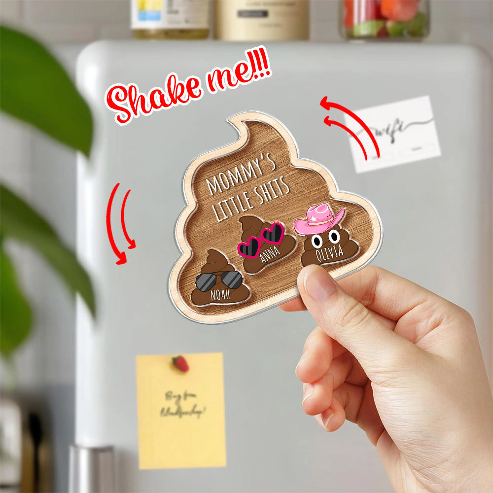 Personalized Grandkids Mother's Day Gift For Grandma Shaking Magnet Gift For Nana, Funny Grandma HA75 921220