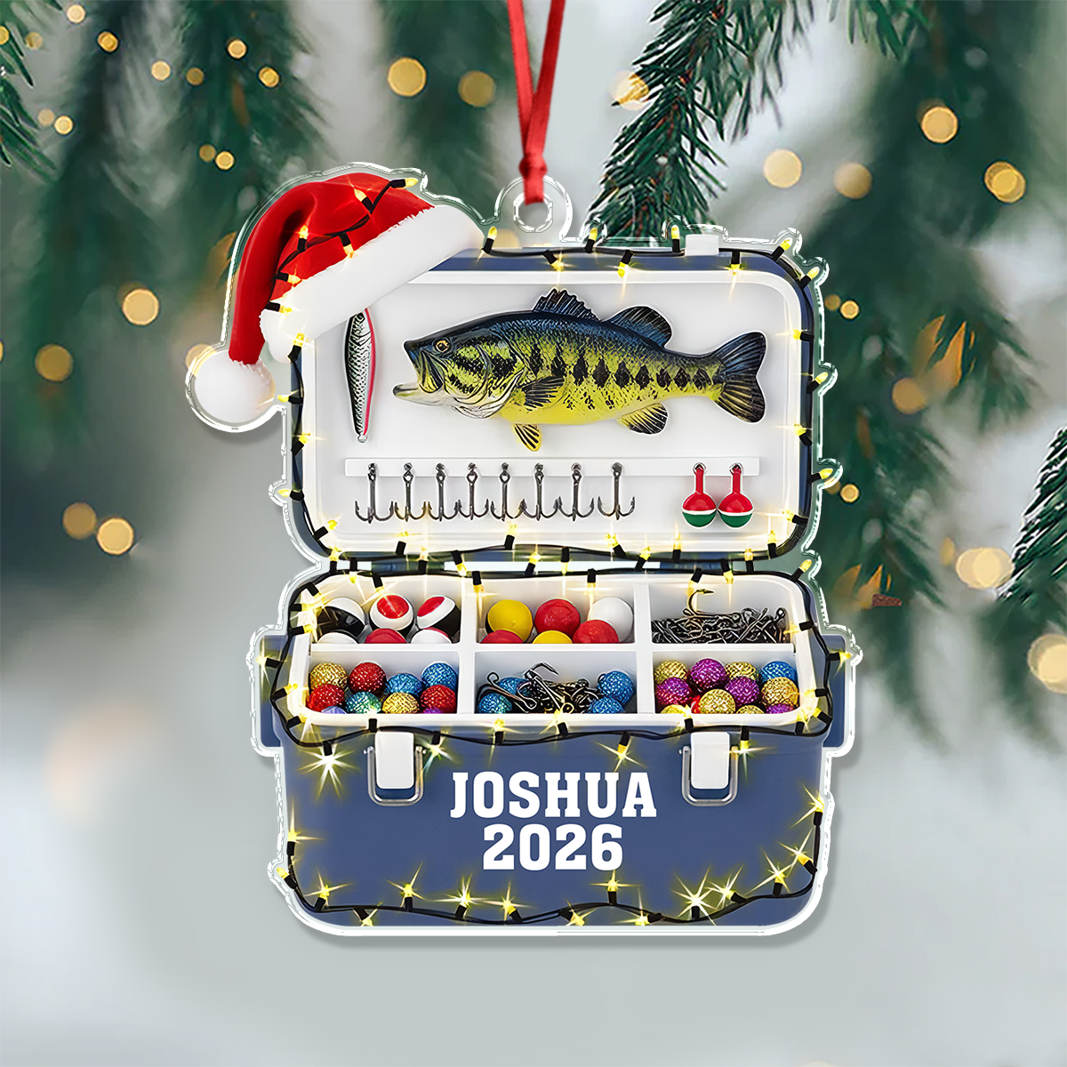Personalized Fishing Tackle Acrylic Ornament, Gift For Fisherman, Fishing Man, Fishing Lovers HA75 921966