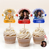 Custom Photo Congrats Graduation Class of 2026 Balloons Cupcake Topper CH07 910668
