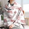 Personalized Dog Chinoiserie Toile De Jouy Style Scarf HO82 900758