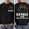 Personalized Tractor Farming Back & Front Dark Shirt CH07 895792