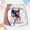 Custom Name America Pride 250 Years Anniversary 1776–2026 Eagle Kid Beach Short TH10 169403