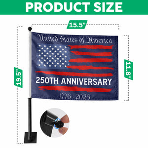 USA 250th Anniversary Us Flag Car Flag HA75 898848