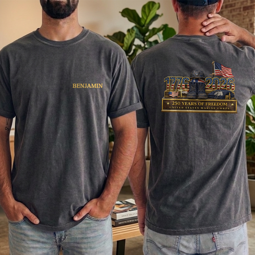 Custom Name 1776-2026 250 Years Of Freedom Back & Front Shirt TH10 169413