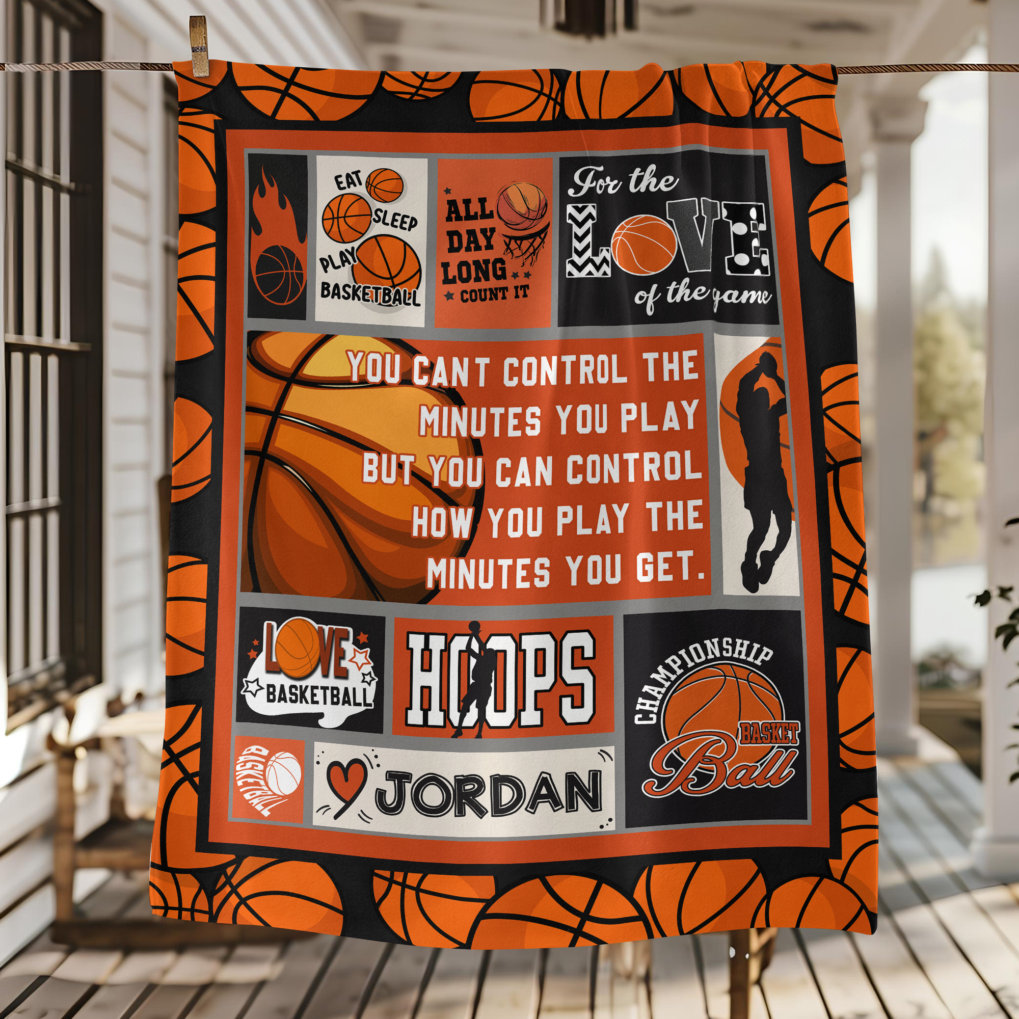 Personalized Name Basketball For The Sport-Loving Blanket LM32 895685