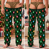 Personalized Funny Christmas Prank Sweatpants, Novelty Fake Underwear Lounge Pants LM32 670129