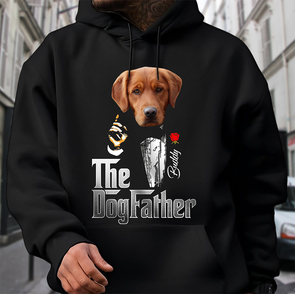 Custom Photo The Dogfather Gentlemen Shirt Personalized Gift For Dog Dad HO82 893862