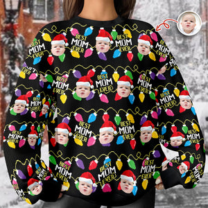 Custom Photo Christmas Best Dad Ever Ugly Sweater Gift For Family HO82 900416