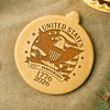 USA 250th Anniversary Eagle USA Flag Cookie Stamp HO82 900666