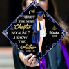 Personalized I Trust The Next Chapter Because I Know The Author Graduation Cap Topper HO82 901542