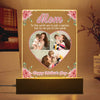 Custom Photo Mom, To Me You're The World Personalized Acrylic Plaque LED Night Light Gift For Mom Grandma CH07 895258