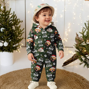 Custom Face Cute Best Dad, Mom Ever Christmas Onesie Pajamas LM32 897285