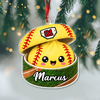 Personalized Sport Dumpling Acrylic Ornament, Festive Keepsake for Sports Lovers HA75 919366