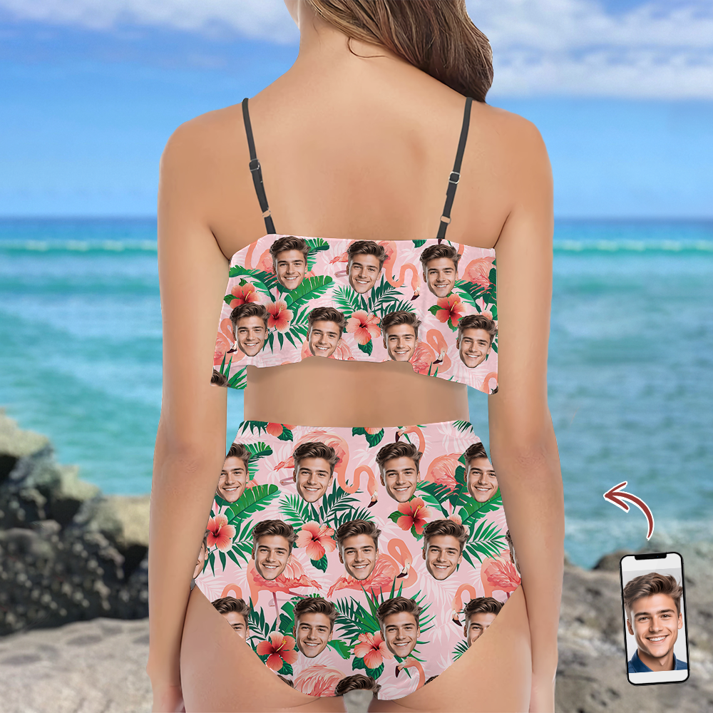 Custom Photo Hawaiian Style Bikini Swimsuit Gift for Women LM32 899881