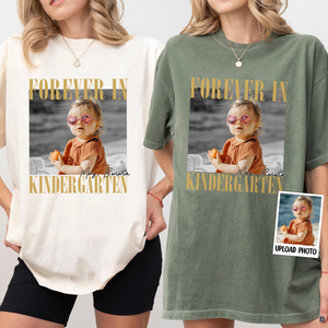 Custom Cute Photo Forever In Kindergarten Retro Style Comfort Shirt LM32 895657
