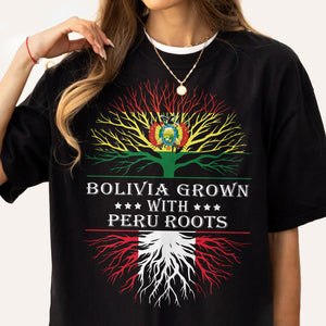 Grows With Roots Latin America Flag Dark Shirt TH10 892007