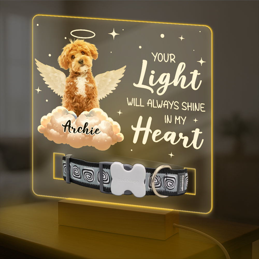 Your Wings Were Ready But My Heart Was Not Custom Pet Photo Acrylic Collar Frame Memorial Gift CH07 896080