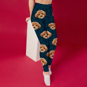 Custom Dog Photo Camo Background Legging HO82 900482