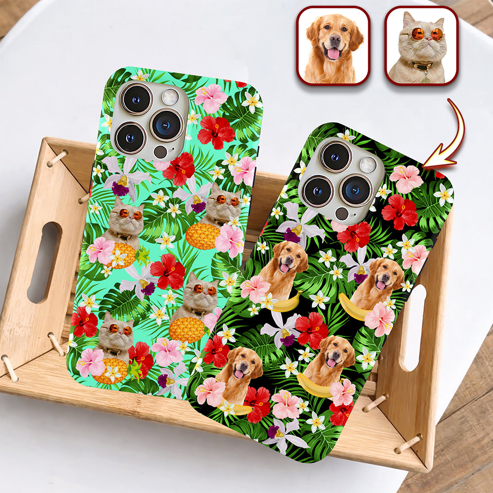 Custom Photo Tropical Style Dog Cat Phone Case HA75 920230