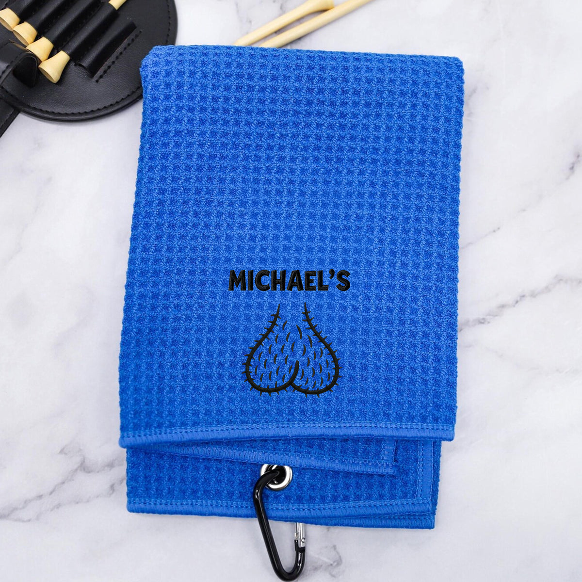 Personalized Funny Golf Embroidered Golf Towel for Golfer, Golf Ball Marker HA75 898642