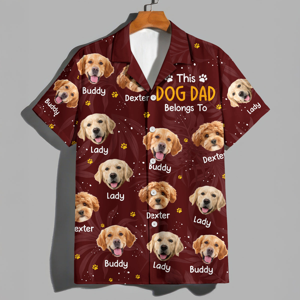 Custom Photo This Dog Dad Belongs To Hawaii Shirt TH10 898861