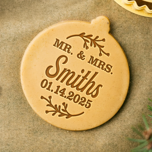 Personalized Family Name Couple Cookie Stamp Gift For Wedding Anniversary, Wife, Husband HO82 900586