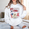 Custom Dog Photo Red White Woof Bright Shirt LM32 893723