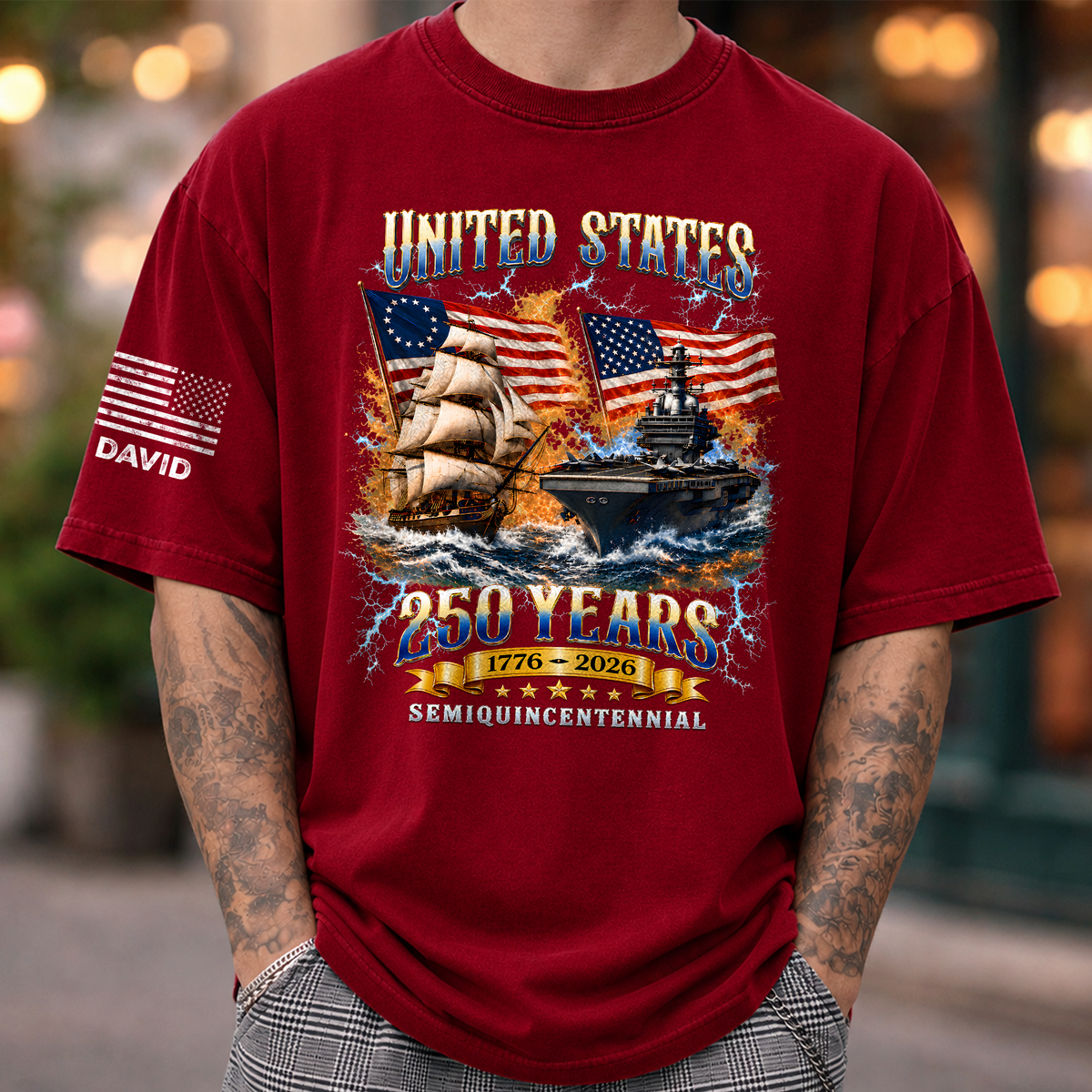 Personalized USA 250th Anniversary Eagle 1776–2026 Short Sleeve Print Shirt LM32 669045