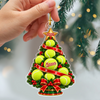 Personalized Sports Ball Tree Acrylic Ornament , Football Basketball Volleyball Tennis Softball Christmas Keepsake Gift HA75 919496