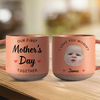 Custom Photo Our First Mother's Day Together Pottery Mug - Personalized Gift for New Mom LM32 899625