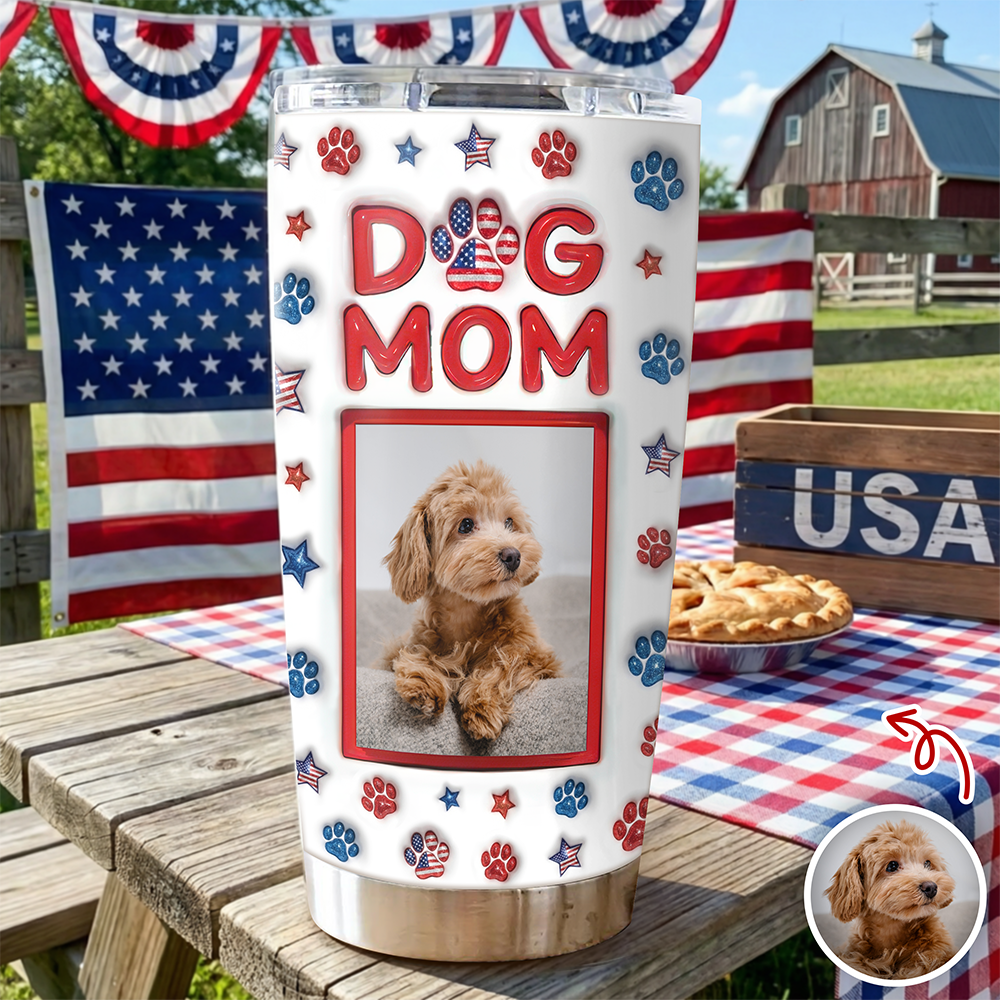 Custom Photo Dog Personalized 3D Inflated Effect Fat Tumbler Gift for Dog Lovers HA75 920402