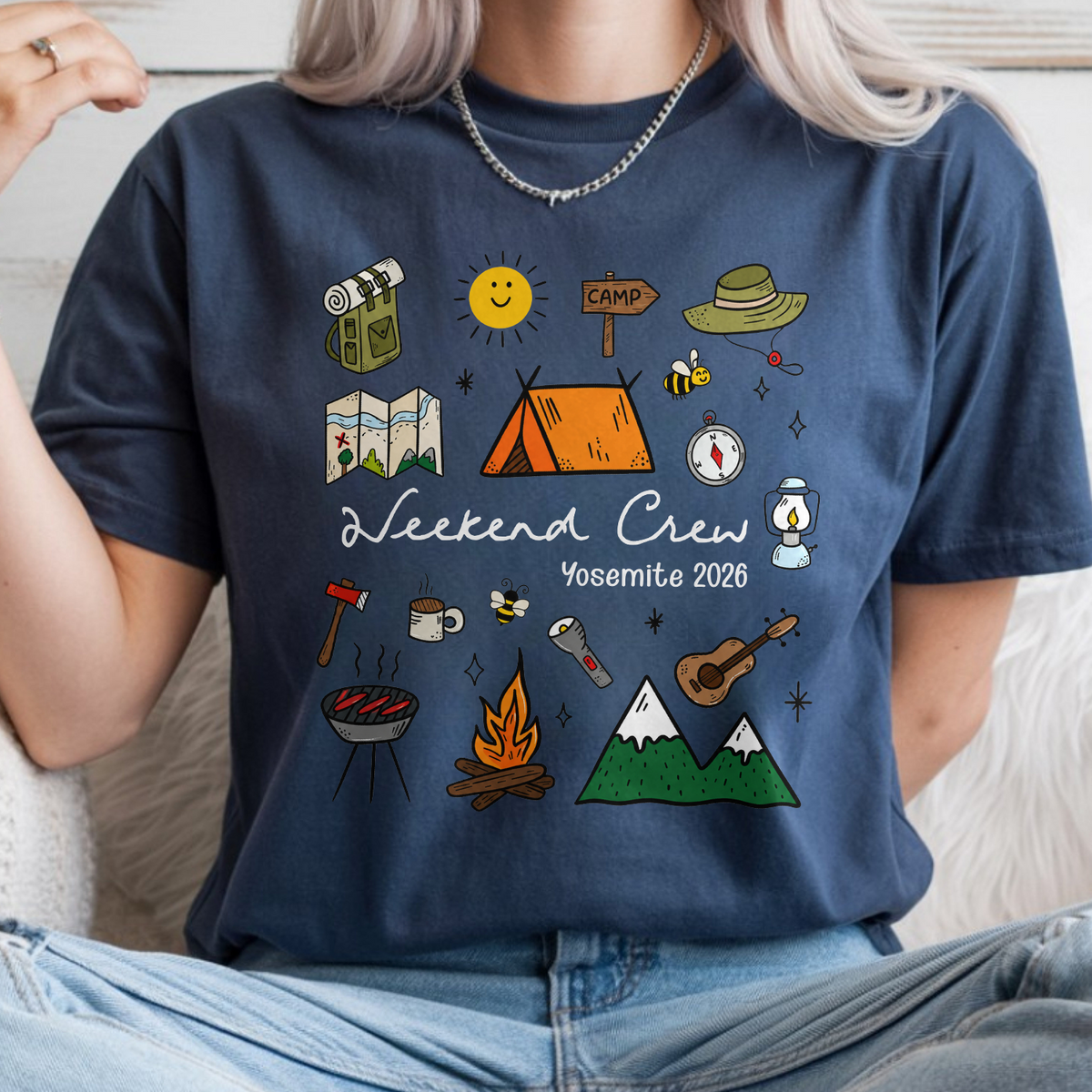 Personalized Weekend Crew 2026 Comfort Shirt, Camping Trip, Family Camping Vacation Gift TH10 170431