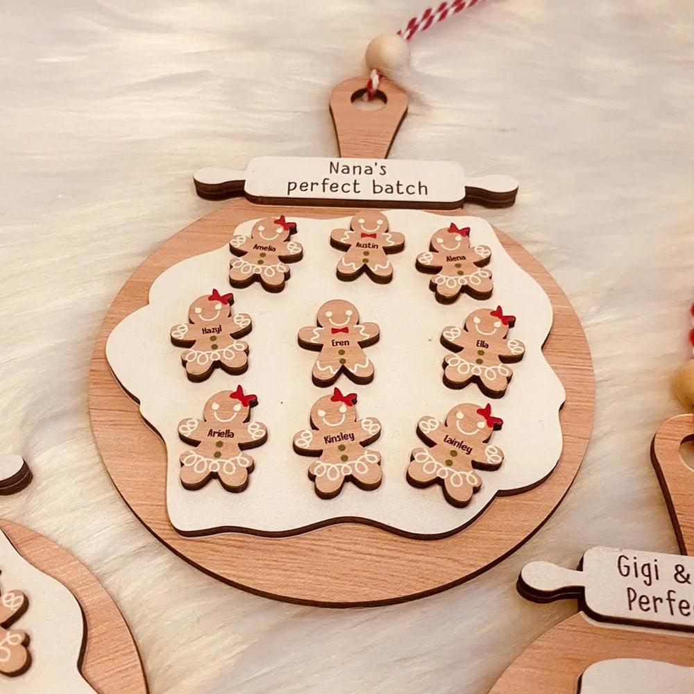 Personalized Gingerbread Christmas Layer Wood Ornament Gift For Family TH10 896747