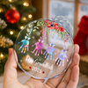 My Grandkids Handprints - Personalized Circle Glass Ornament LM32 895897