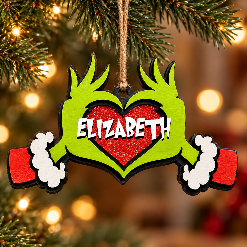 Personalized Name Layered Wood Ornament Christmas Decor HA75 919370