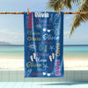 Custom Multi-Color Name Summery Beach Towels Summer Gift For Family, Friends HO82 893938
