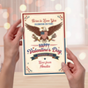 Personalized Name Born To Love You - 250 Years Of Freedom and Valentine Card Patriotic Gift LM32 897855