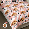 Custom Face Dog Cat Checkerboard Pattern Quilt Bedding Set HA75 898246