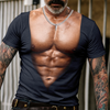 Personalized Funny Hairy Chest Illusion 3D Shirt - Novelty Gift for Men CH07 180124