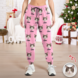 Custom Pet Portrait Pajama Pants – Personalized Dog/Cat/Person Photo & Name Gift TH10 894977
