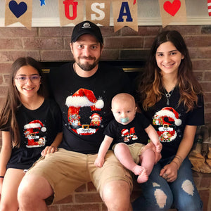 Custom Name With Santa Icon Christmas Family Matching Shirt CH07 896732