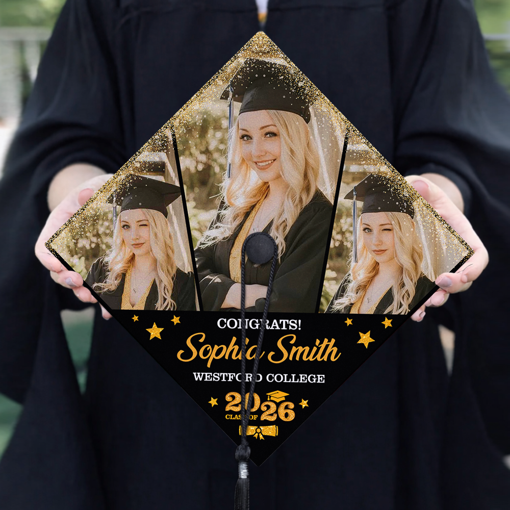 Custom Photo Class of 2026 Graduation Cap Topper Graduation Gift CH07 910890