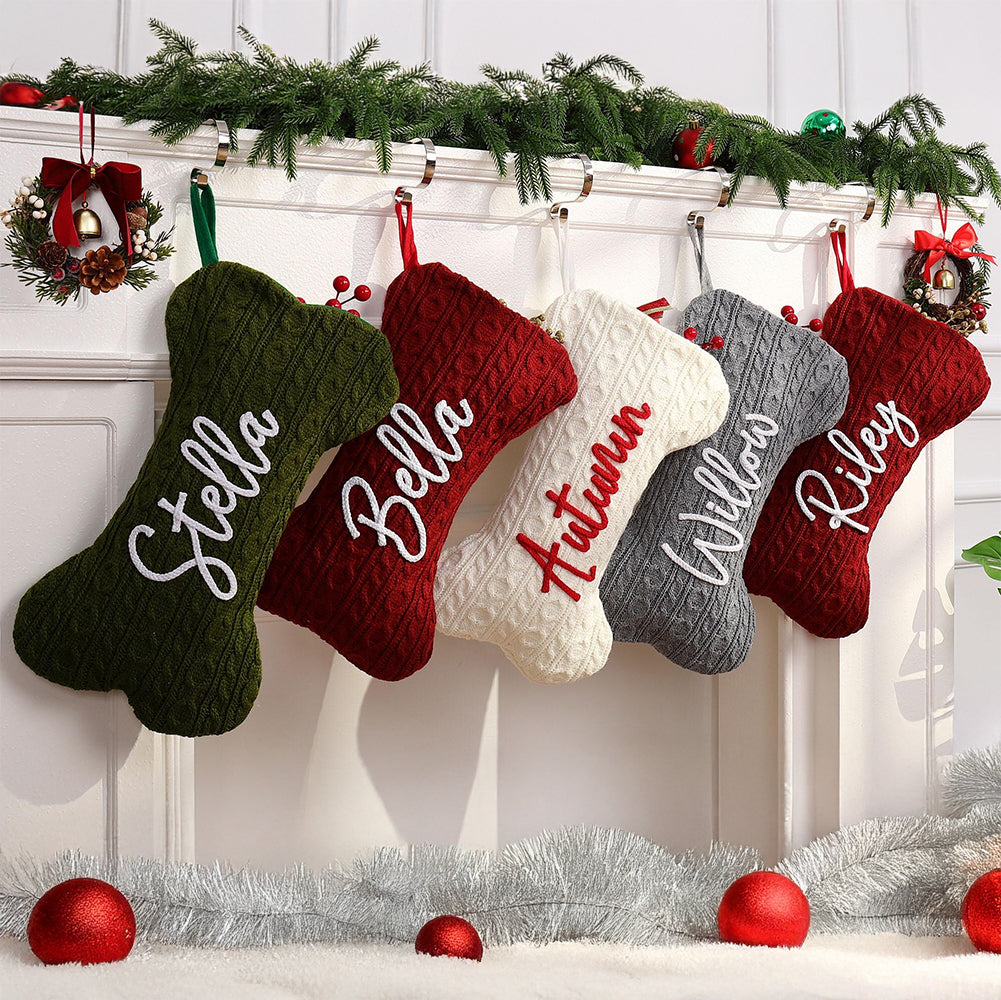 Custom Name Bone Christmas Stocking Personalized Gift HO82 900440