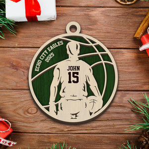 Personalized Sports Player 2-Layer Wooden Ornament For Sport Lovers LM32 895991