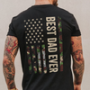 Personalized Best Dad Ever With US American Flag Back Shirt TH10 169721