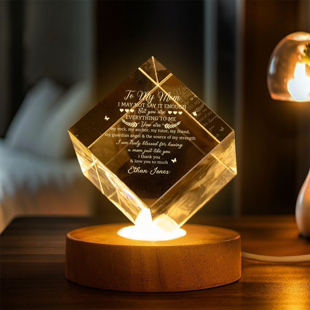 Custom Name You Are Everything To Me Engraved Crystal, Gifts for Mom from Daughter or Son HO82 901406