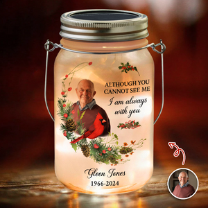 Custom Photo I Am Always With You Memorial Mason Jar Light LM32 897581