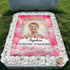 Custom Photo In Loving Memory Memorial Grave Blanket – Personalized Sympathy Gift CH07 910672
